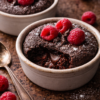 Dark Chocolate Raspberry Lava Cups