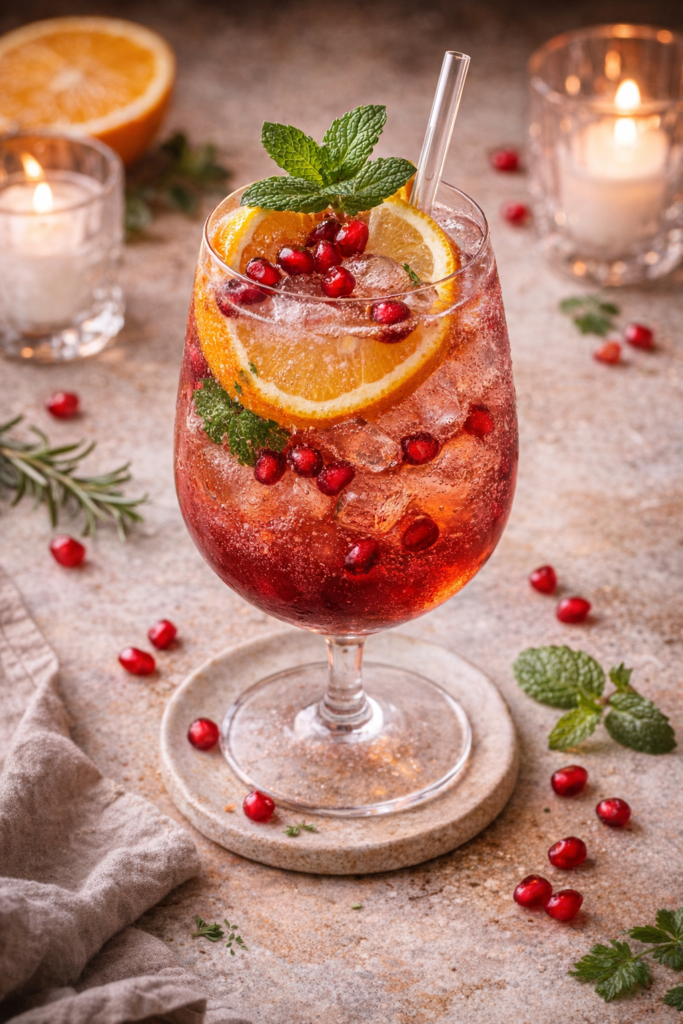 Pomegranate Citrus Spritz