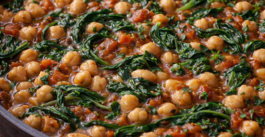 Chickpea and Spinach Stew