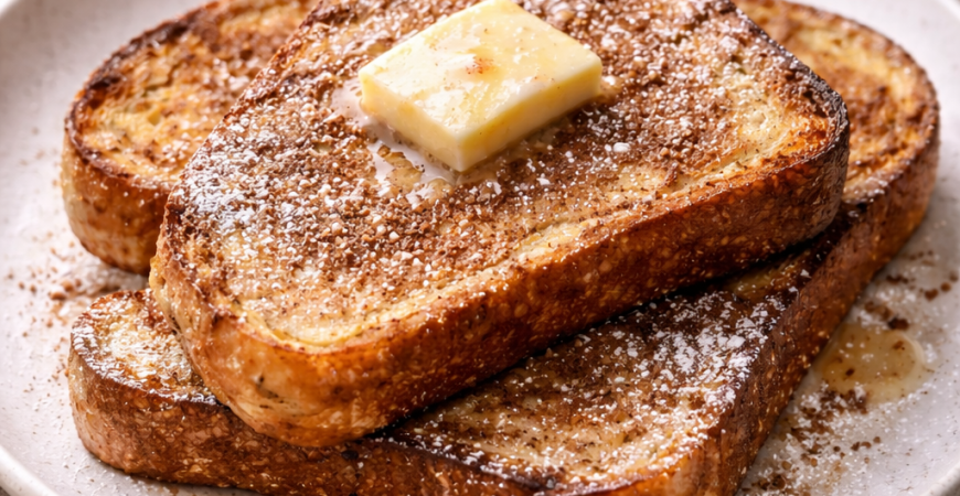 French Toast with Cinnamon Sugar