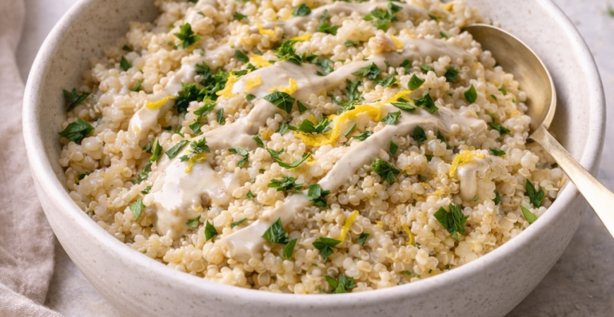Lemon Tahini Quinoa Bowl