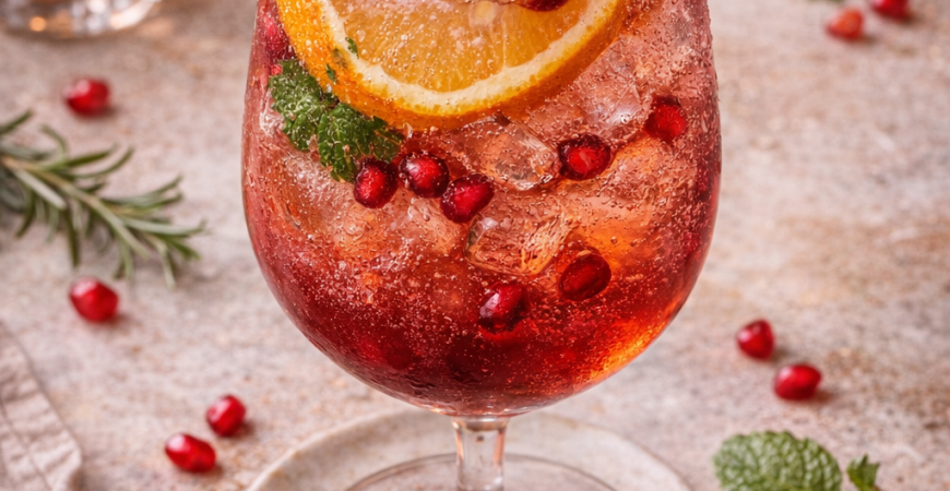 Pomegranate Citrus Spritz