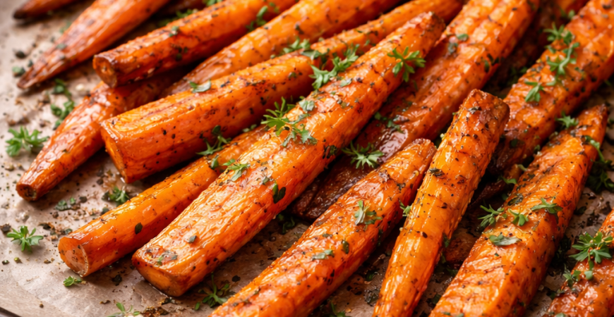 Roasted Carrot Sticks with Herbs