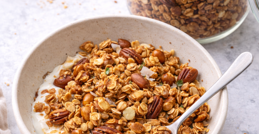 Simple Granola with Maple and Nuts