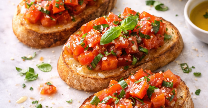 Simple Tomato Bruschetta