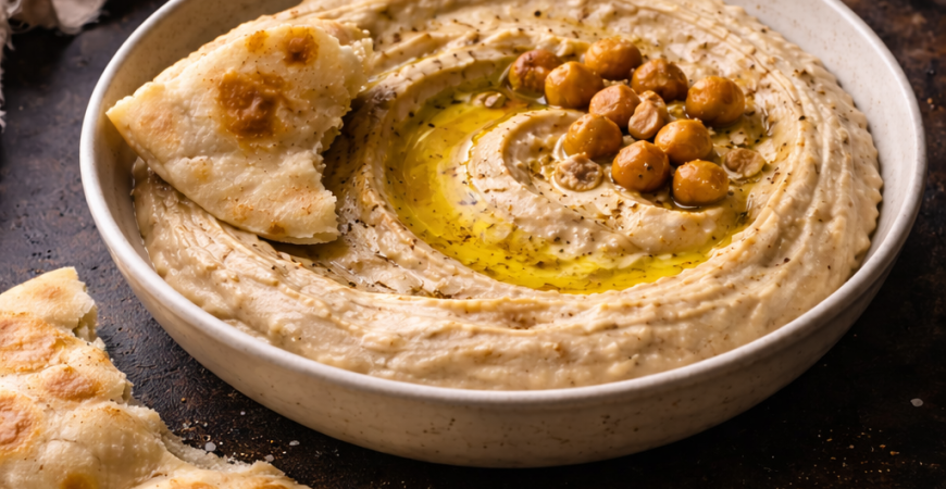 hummus-with-warm-flatbread